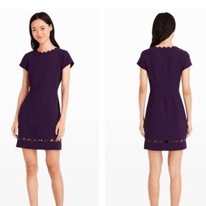 Club Monaco Lasercut Scalloped Mini Dress